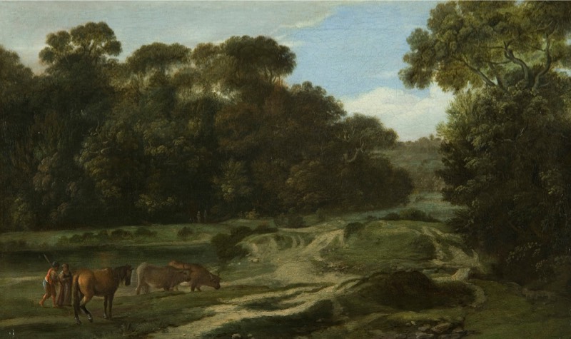 Claude Gelée, genannt Lorrain, Waldweg mit Hirten und Herde, um 1633 © Gemäldegalerie der Akademie der bildenden Künste Wien